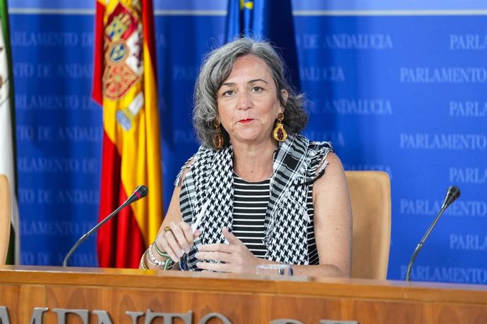 La portavoz adjunta del Grupo Mixto-AdelanteAndalucía, Begoña Iza. Imagen de archivo.