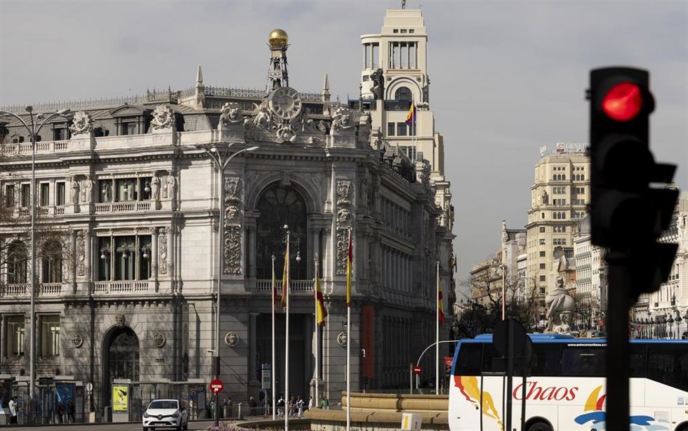 Archivo - Fachada del Banco de España, a 1 de abril de 2025, en Madrid (España). 