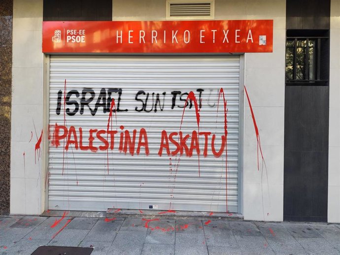 Ataque a la sede del PSE-EE en Tolosa.