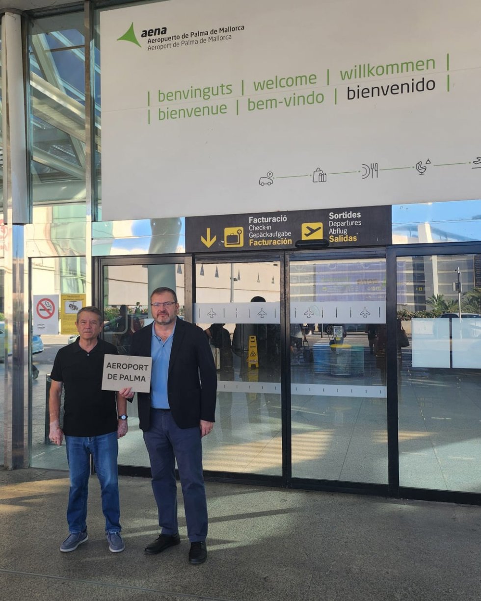La OCB pide al ministro de Transportes y Movilidad Sostenible, Óscar Puente, que modifique la denominación del 'Aeropuerto de Palma de Mallorca' para adecuarlo a la toponimia oficial