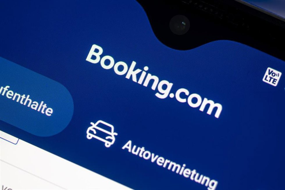 Archivo - Logo de Booking en su portal.