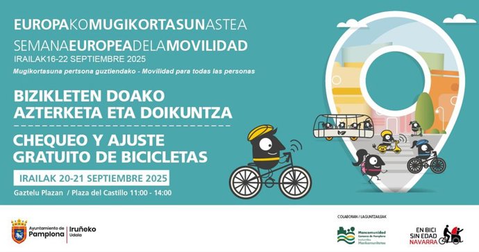 Cartel de las actividades programadas.