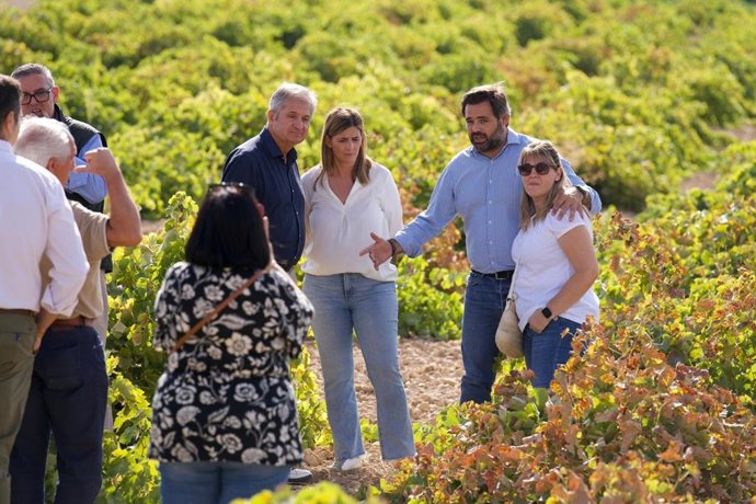 El presidente del PP en Castilla-La Mancha, Paco Núñez, en Corral de Almaguer