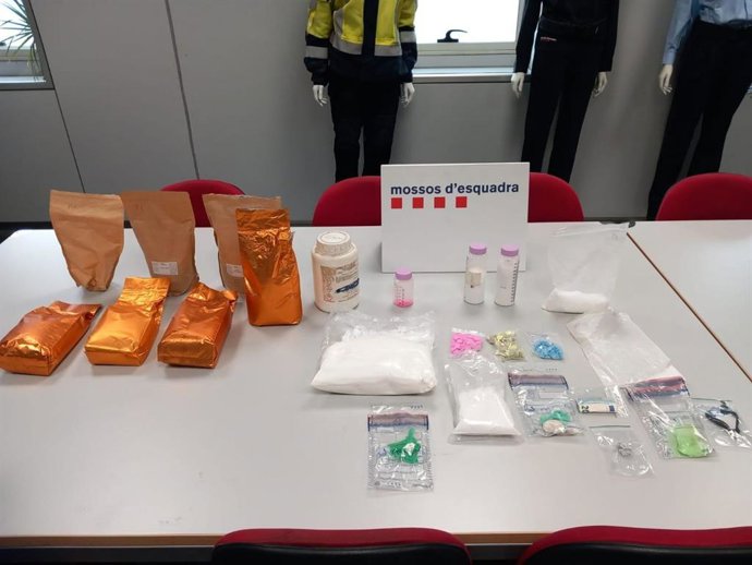 Droga incautada en el punto de venta de drogas