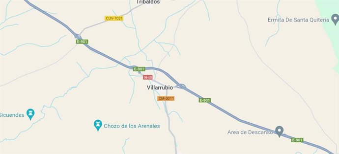 Archivo - Imagen de Villarrubio en Google Maps.