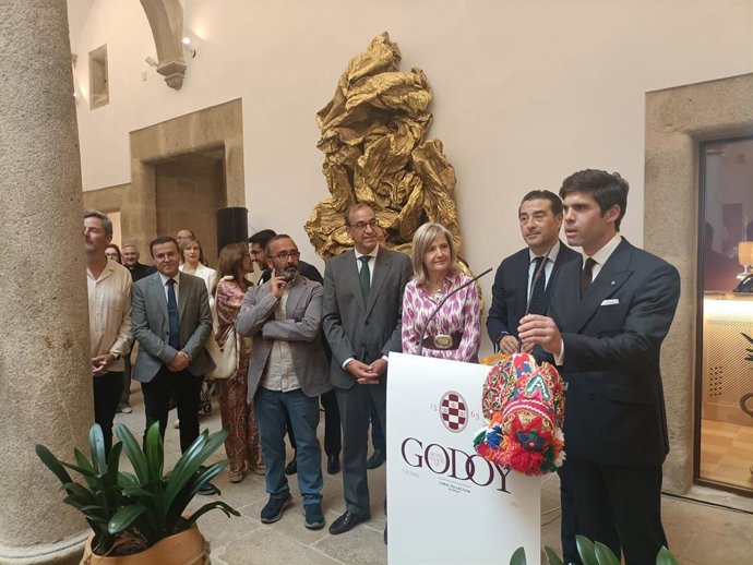 El empresario Fernando Palazuelo en la inauguración oficial del Hotel Palacio de Godoy en Cáceres