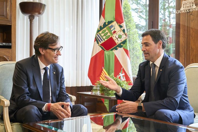 Salvador Illa eta Imanol Pradales