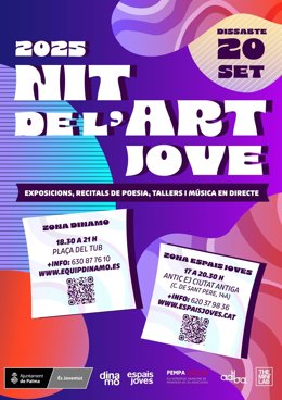Cartel de la Nit de l'Art Jove 2025.