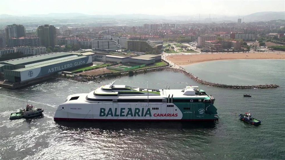 Imagen del 'fast ferry' Mercedes Pinto de Baleria