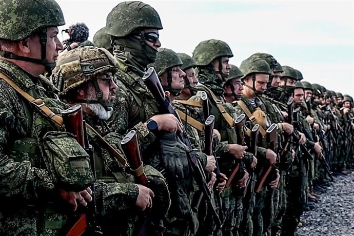 Militares rusos durante una serie de ejercicios bélicos con tropas bielorrusas.