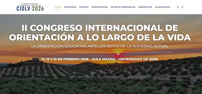 Captura de la página web del congreso.