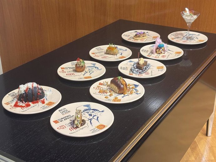 Tapas inspiradas en obras del pintor Francisco de Goya, elaboradas dentro del ciclo 'La tapa entra en palacio' y degustadas en La Aljafería.