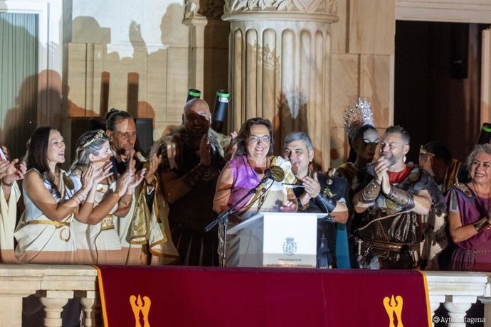 La pregonera de la edición número 36 de las Fiestas de Carthagineses y Romanos, Elena Ruiz