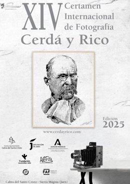 Cartel del XIV Certamen Internacional de Fotografía Cerdá y Rico.