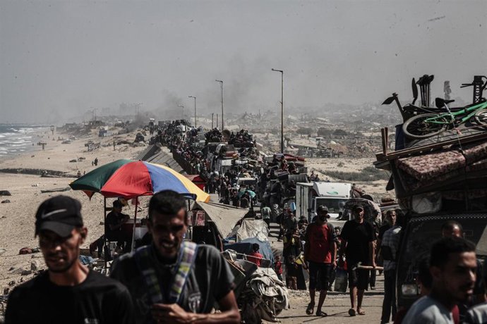 Franja de Gaza en 18 de septiembre de 2025.  Foto de archivo.