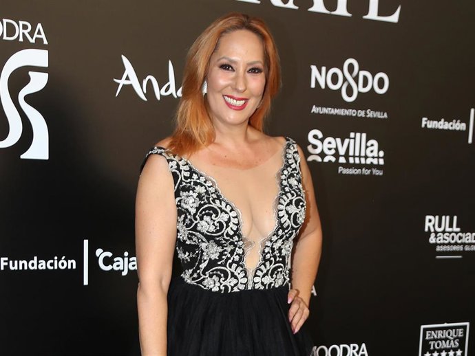 Rosario Mohedano asiste a la XIX edición de la gala de los Premios Escaparate que se celebra en el Palacio de San Telmo, a 18 de septiembre de 2025, en Sevilla (Andalucía, España).