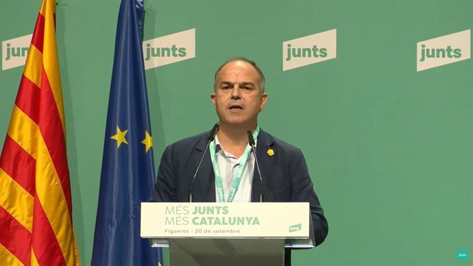 Turull durant el seu discurs