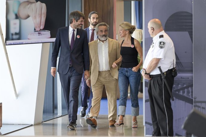 Urtasun con Fernández en la entrega del Premio Nacional de Cinematografía.