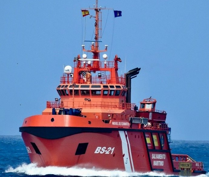 El buque Miguel de Cervantes de Salvamento Marítimo