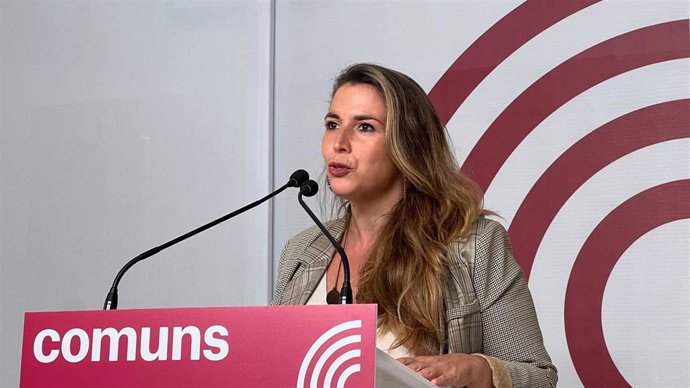 Archivo - La coordinadora de los Comuns, Candela López