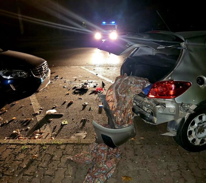 Vehículos implicados en el accidente.