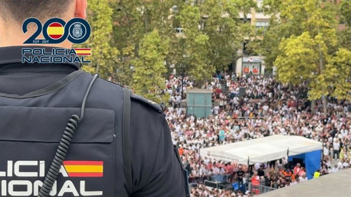 La Policía Nacional culmina el dispositivo de seguridad reforzado para el 'Cohete' de Logroño