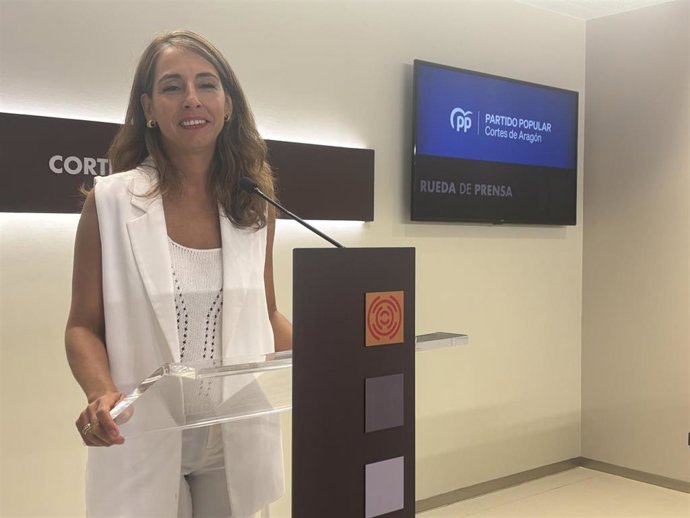 La portavoz adjunta del PP de las Cortes de Aragón, María Navarro.