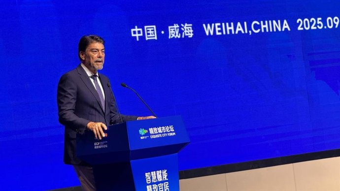 Barcala ha intervenido este domingo en el tercer Foro Internacional de Ciudades de Weihai