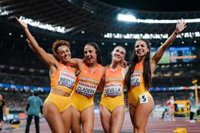 El relevo español femenino de 4x100 metros termina quinto en la final del Mundial