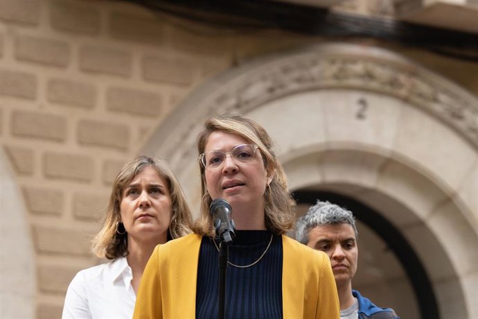 Archivo - La líder de BComú, Janet Sanz