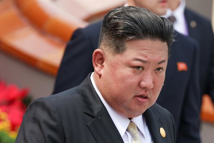 RUSSIA, MOSCOW - SEPTEMBER 3, 2025: North Korea's leader Kim Jong Un arrives for a military parade in Tiananmen Square marking the 80th anniversary of victory over the militarist Japan and the end of World War II