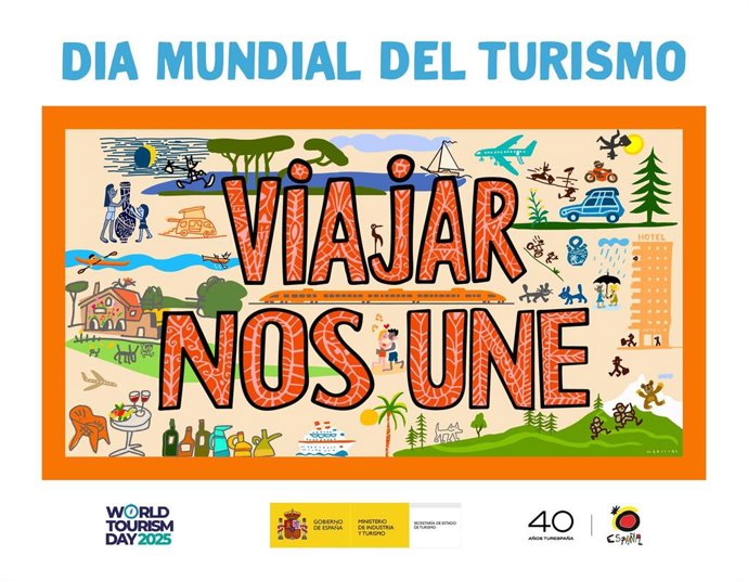Turespaña celebra el Día Mundial del Turismo con el lema 'Viajar nos une'.