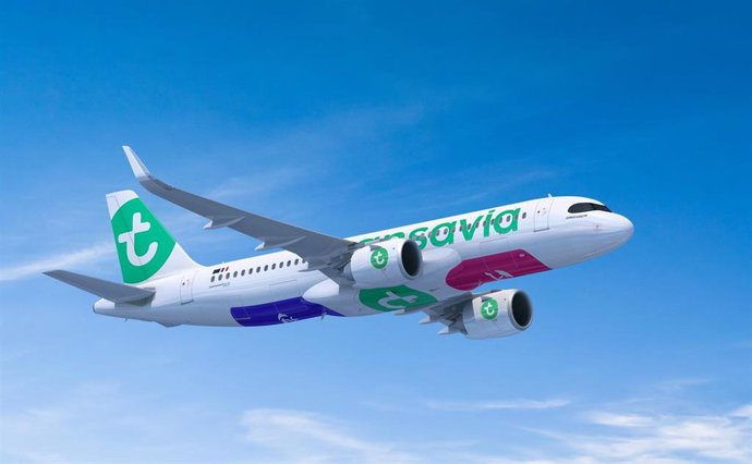 Archivo - Avión de Transavia.