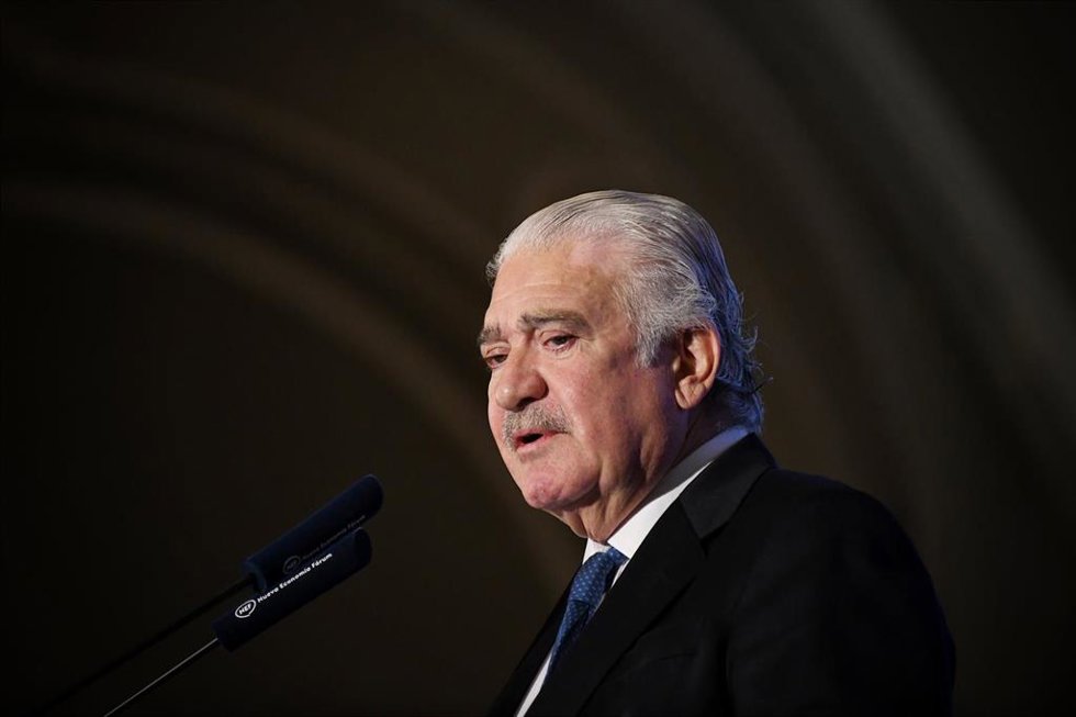 El consejero delegado de Endesa, José Bogas, durante un desayuno informativo de Nueva Economía Fórum, en el Hotel Mandarin Oriental Ritz, a 22 de septiembre de 2025, en Madrid (España).