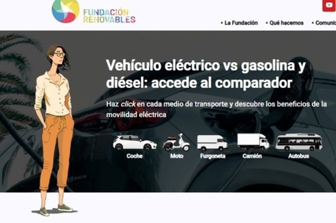 La Fundación Renovables lanza un comparador para analizar las ventajas del vehículo eléctrico