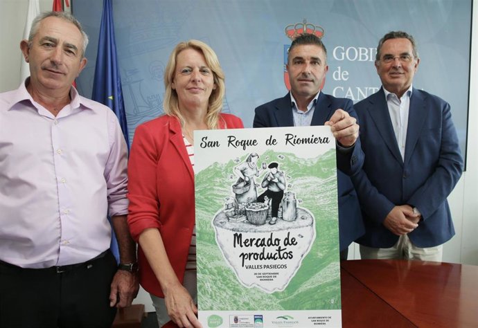 Presentación cartel mercado agroalimentario San Roque de Riomiera
