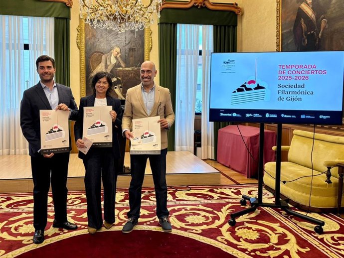 Presentación de la temporada de conciertos 2025-2026 de la Sociedad Filarmónica de Gijón.