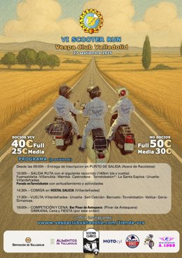 VI Scooter Run del Vespa Club Valladolid.