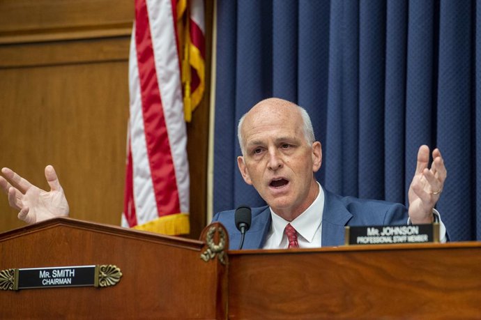 Archivo - September 29, 2021, Washington, District of Columbia, USA: United States Representative Adam Smith (Democrat of Washington), Chairman, US House Armed Services Committee offers comments during a House Armed Services Committee hearing on "Ending t