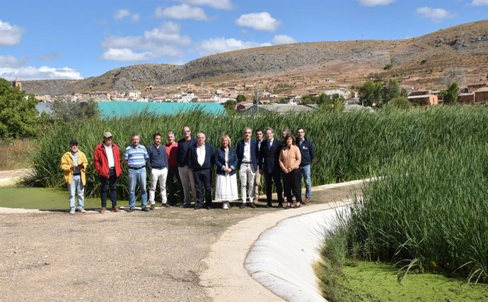 Visita a la depuradora de Deza, en Soria.