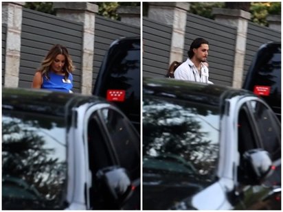 Carlo Costanzia, muy tenso, evita a Mar Flores tras su posado con su padre  en el cumpleaños de Terelu