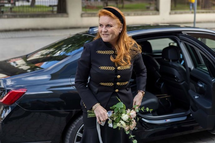 Archivo - 2 de setembro de 2021, Zabrze, Varsóvia, Polônia: 2 de setembro de 2021 Zabrze, no sul da Polônia.  Hospital do Centro Silesiano de Doenças Cardíacas. A duquesa de York Sarah Ferguson visitou as crianças que sofrem de doenças cardíacas. Foto de 