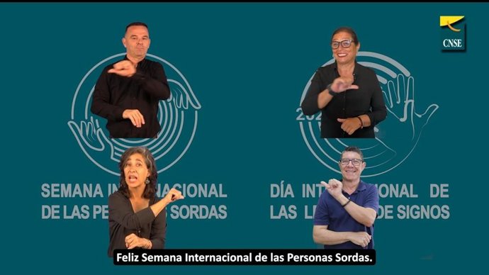 Confederación Estatal de Personas Sordas (CNSD) firma un manifiesto en el marco de la semana internacional de las personas sordas.