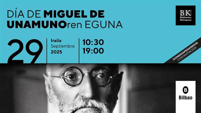 Cartel promocional del Día de Miguel de Unamuno