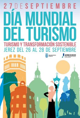 Cartel del Día del Turismo en Jerez.