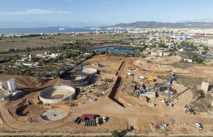 Archivo - Obras de la nueva depuradora Palma II