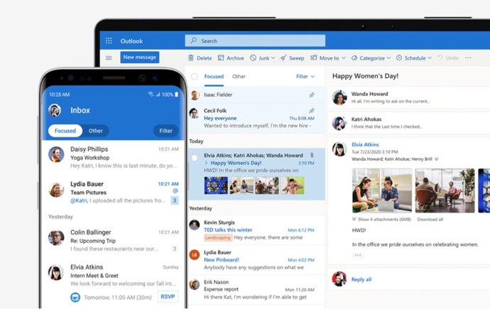 Archivo - Arquivo - Representação gráfica do Microsoft Outlook.