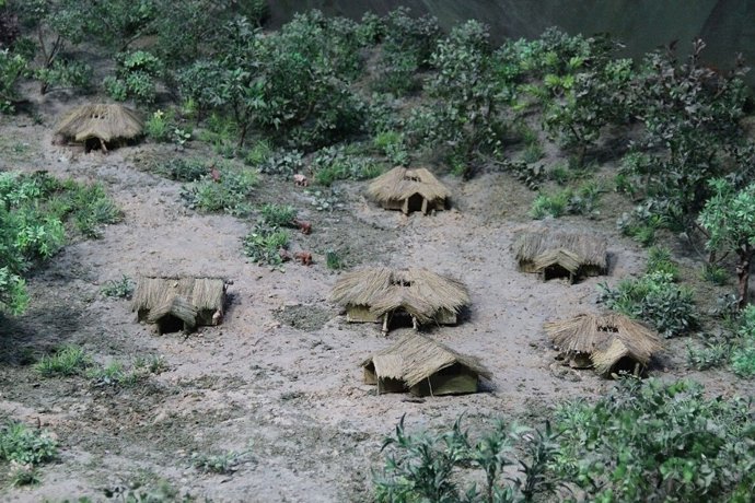 Diorama de um assentamento Dadiwan