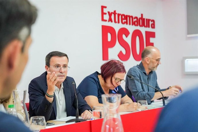Reunión de la Comisión Ejecutiva Regional del PSOE de Extremadura