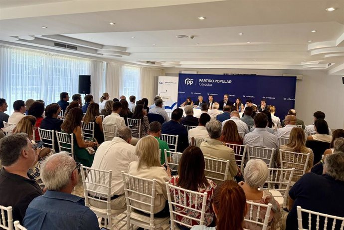 La Junta Directiva Provincial extraordinaria que ha celebrado el PP de Córdoba.